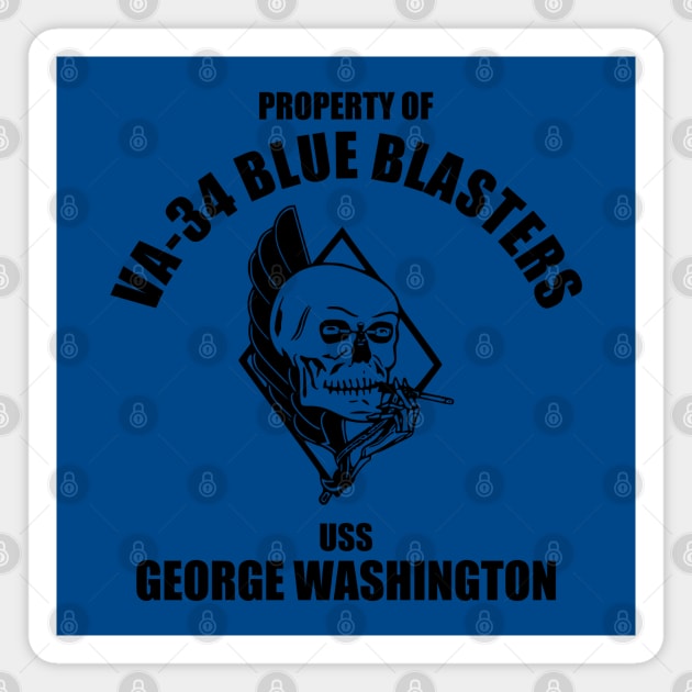 VA-34 Blue Blasters - USS George Washington Magnet by TCP